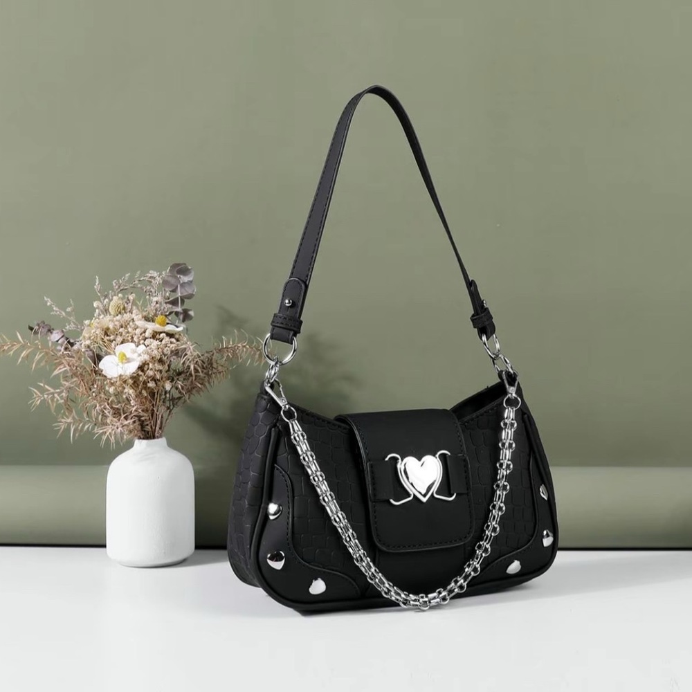Brand New! Shoulder Bag with Chain Detail